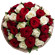 bouquet of red and white roses. Belgrade