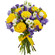 bouquet of yellow roses and irises. Belgrade