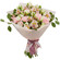 bouquet of lisianthuses carnations and alstroemerias. Belgrade