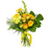 Yellow bouquet of roses and chrysanthemum. Belgrade